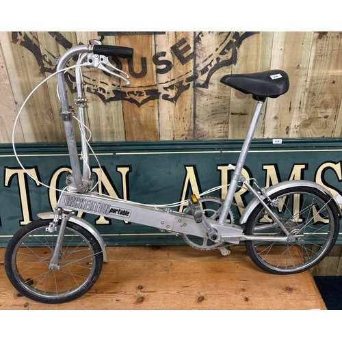 499 - Vintage Bickerton portable folding bike.