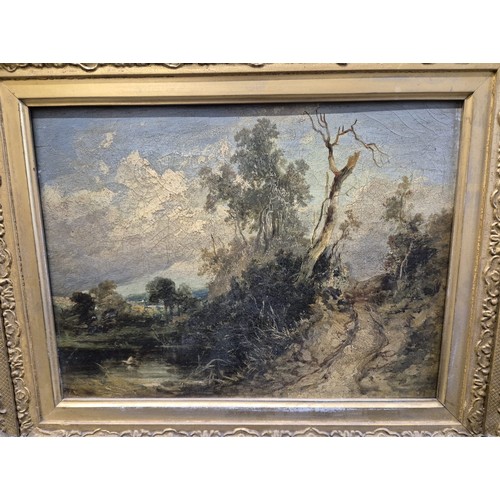 260A - ANNE GIBSON NASMYTH (SCOTTISH 1798-1874)
Oil Painting on canvas depicting rural track road scene. ti... 