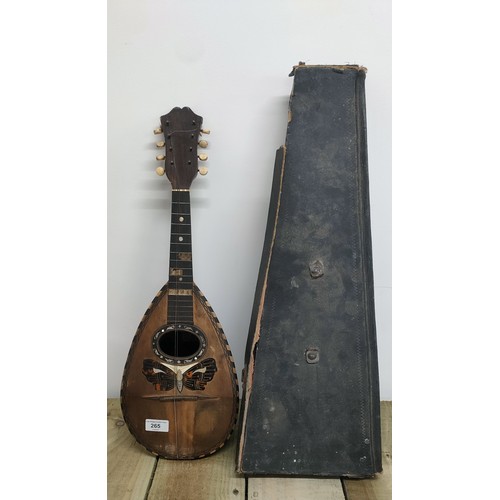 19th century F. DE Mureda Napoli Mandolin with an original box