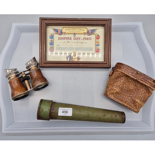 456 - Vintage Binoculars French 8 VERRES Field Opera Theatre glasses, Military prison of war kaleidoscope ... 