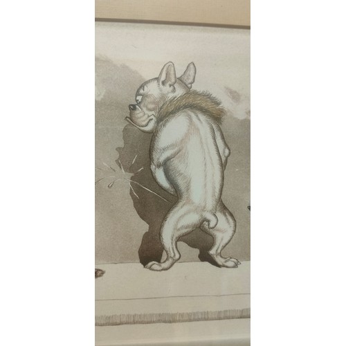 333 - Boris Klein print; from the 'Dirty dogs of Paris series' just like our masters' set in framing [58x3... 