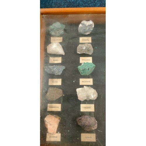 88 - Cased Mineral Specimens from Zambia. [6x45.5x30.5cm]