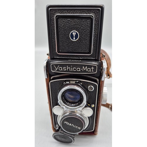Vintage Yashica- Mat Copal- MXV Camera within a brown