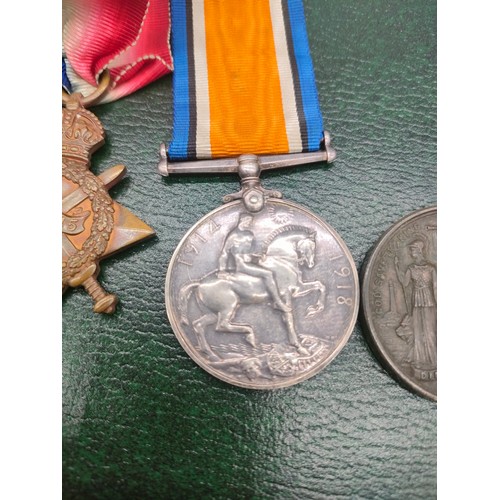 24 - Three WWI Medals and one other. Belonging to 111954 PTE. J. Duncan. R.E. and coronation medallion.