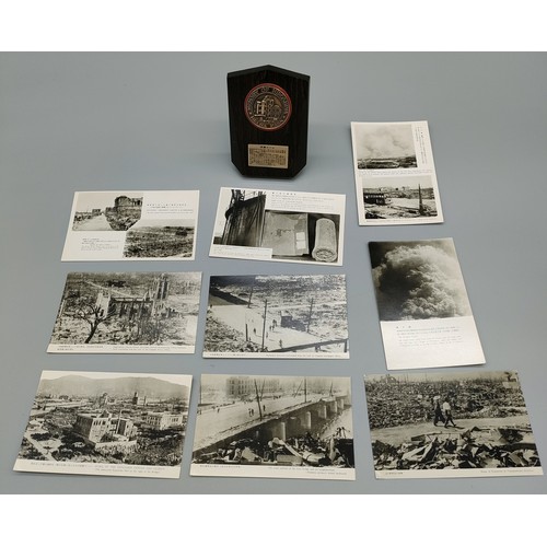 62 - A collection of postcards depicting the aftermath of the atomic bomb at Hiroshima august 1945 togeth... 