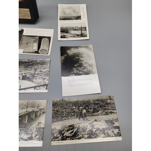 62 - A collection of postcards depicting the aftermath of the atomic bomb at Hiroshima august 1945 togeth... 