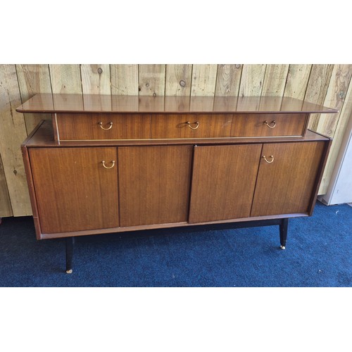 505 - G plan egomme mid century two door side board with three drawers [back left leg needs attention][85x... 