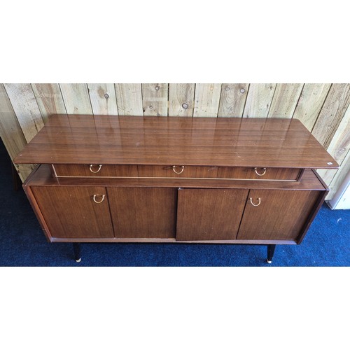 505 - G plan egomme mid century two door side board with three drawers [back left leg needs attention][85x... 