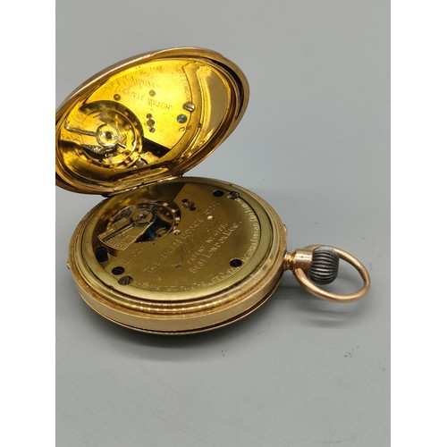 Antique 18ct yellow gold pocket watch produced by J.W. Benson. The Keyless Ludgate Watch J.W.Benson