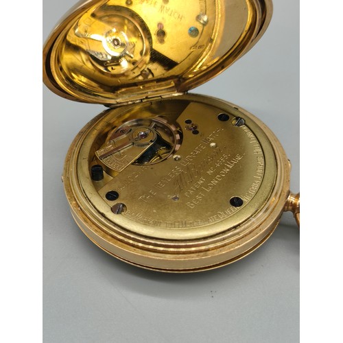 2 - Antique 18ct yellow gold pocket watch produced by J.W. Benson. The Keyless Ludgate Watch J.W.Benson ... 