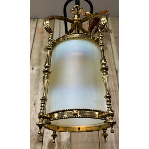 111 - Art Nouveau, Arts & crafts Glasgow School of Art style light fitting; Crown inspired top section, Gi... 
