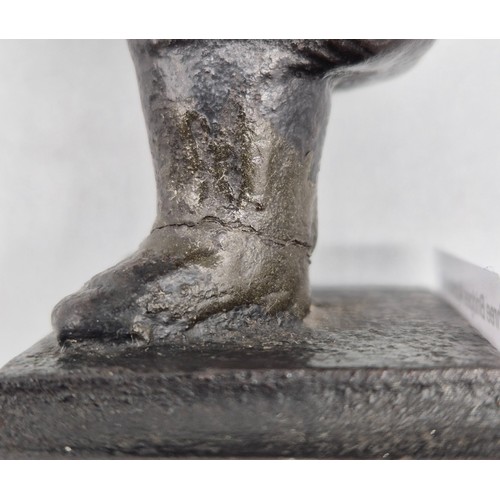 109 - 19th century Cast Iron Reverend Joshua Brooks. Old repair to ankle area. [15cm high]