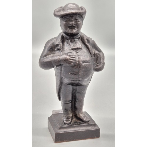 109 - 19th century Cast Iron Reverend Joshua Brooks. Old repair to ankle area. [15cm high]