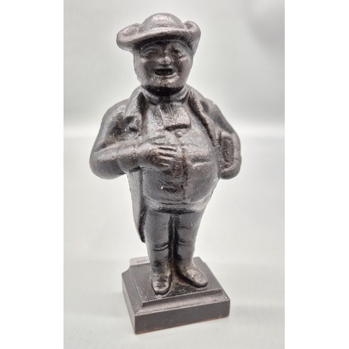 109 - 19th century Cast Iron Reverend Joshua Brooks. Old repair to ankle area. [15cm high]