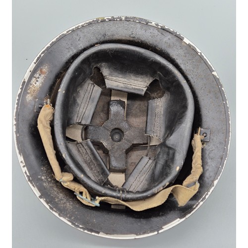 97 - B.M.B 1. 1939 WWII British Ambulance tin helmet.