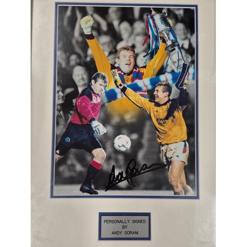 102 - Framed and signed Montage photograph of Andy Gorham of Glasgow Rangers. comes with certificate of au... 