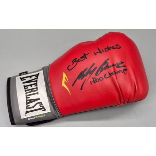 106 - Signed Ricky Burns boxing glove.Scottish professional boxer. He is one of only three British boxers ... 