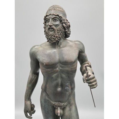 111 - Artificial bronze marble of the Greek sculptor Phidias- Signed DMG No. 306. [60cm height]