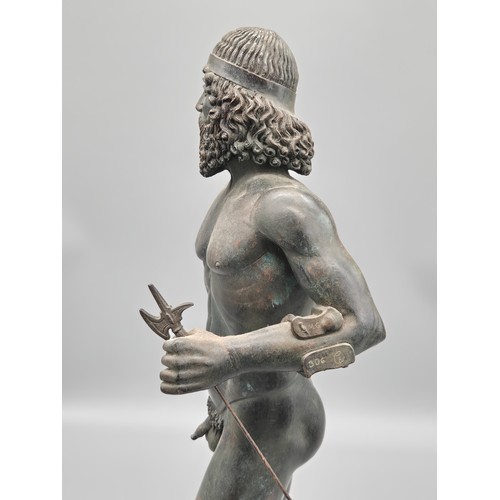 111 - Artificial bronze marble of the Greek sculptor Phidias- Signed DMG No. 306. [60cm height]