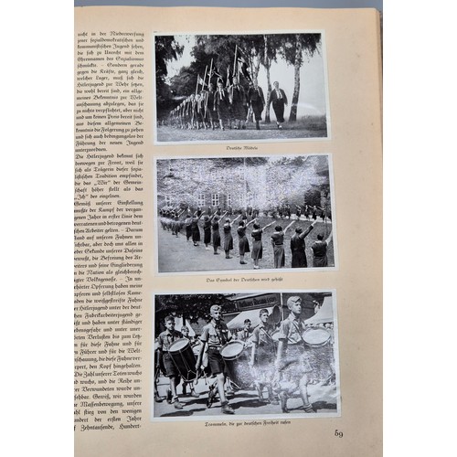 146 - Deutschland Erwacht A German 152 page photo book published in 1933 with photos of the Nazi period wh... 