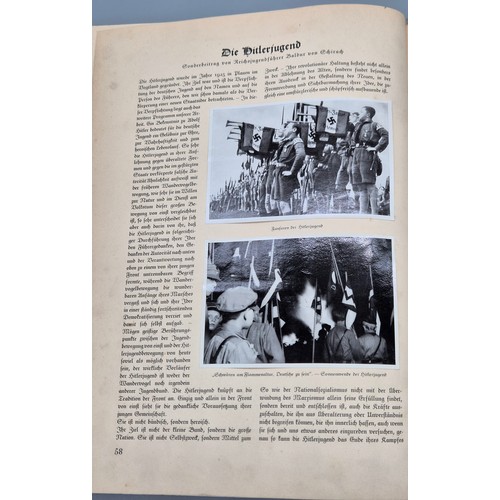 146 - Deutschland Erwacht A German 152 page photo book published in 1933 with photos of the Nazi period wh... 