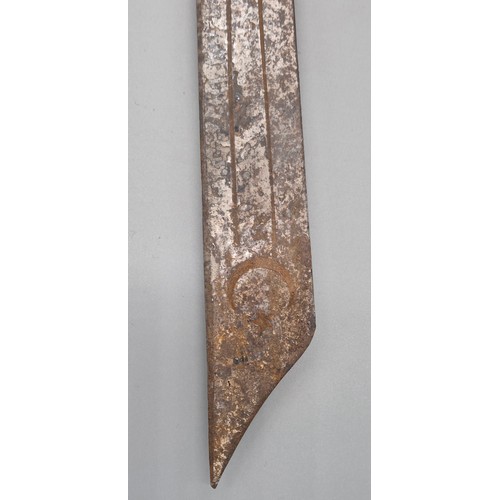 147 - Turkish made wall display sword- fitted with a dragon handle. [89cm length]