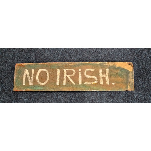 187 - Antique cast metal double sided sign 