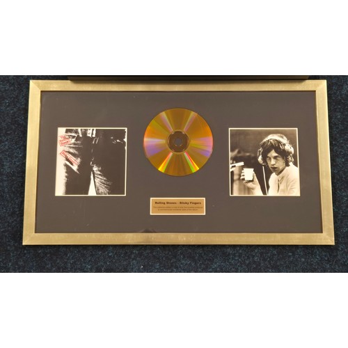 339 - A collection of three limited edition music artists framed cds & record; Beegees their greatest hits... 