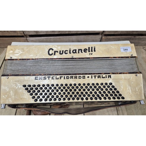 344 - Vintage Crucianelli IV. Italian accordion