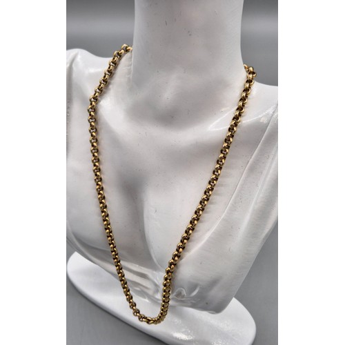 1 - Export London 9ct yellow gold belcher chain necklace. [49cm length] [17.49Grams]