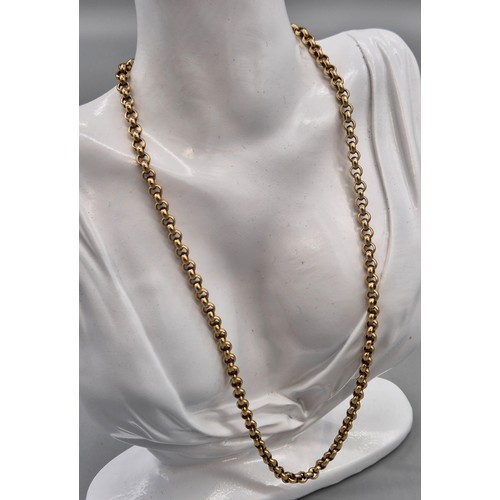 2 - London Export 9ct yellow gold belcher chain/ necklace. [52cm length] [18.28grams]