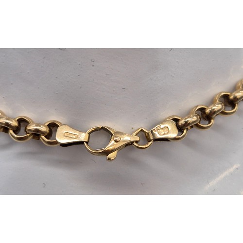 2 - London Export 9ct yellow gold belcher chain/ necklace. [52cm length] [18.28grams]