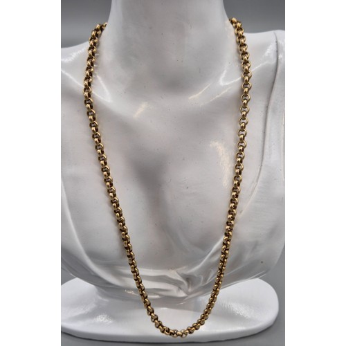 2 - London Export 9ct yellow gold belcher chain/ necklace. [52cm length] [18.28grams]