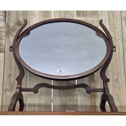 381 - 19th century dressing table mirror [57x51.5cm]