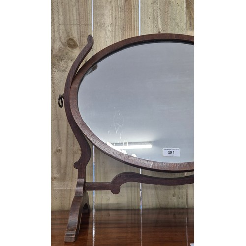 381 - 19th century dressing table mirror [57x51.5cm]