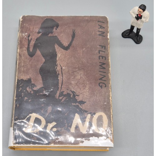 377 - Ian Fleming book titled 'Dr No' published 1958, with Dr No figure