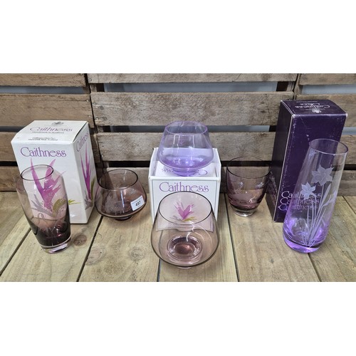 497 - A collection of  six caithness glass vases [with 3 boxes]