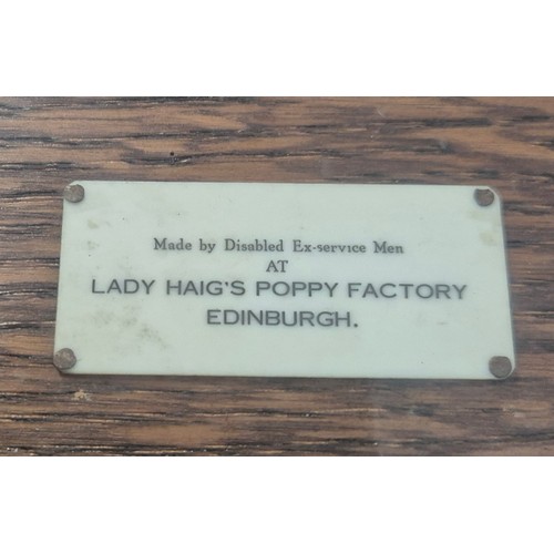 237 - Two antique wall display cases [From Haigs Poppy factory Edinburgh]