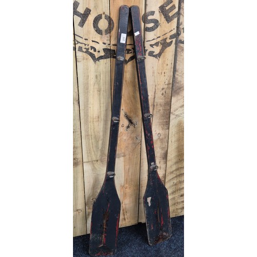 277 - A Pair of Oar wall mounted coat racks [127.5CM]