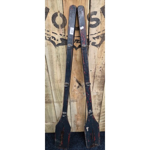 277 - A Pair of Oar wall mounted coat racks [127.5CM]