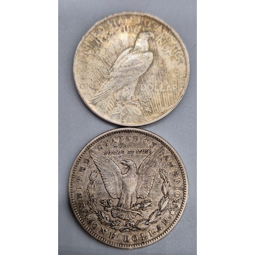 37 - 1899 & 1922 Silver Liberty One Dollar Coins.