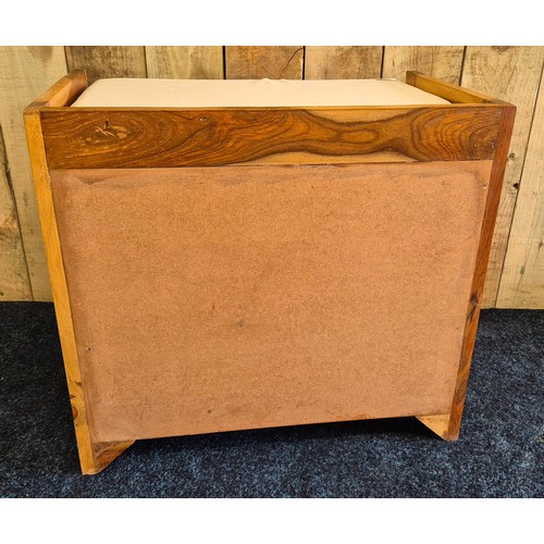 279 - Contemporary heavy Mexican pine two door cabinet stool 55x60x35.