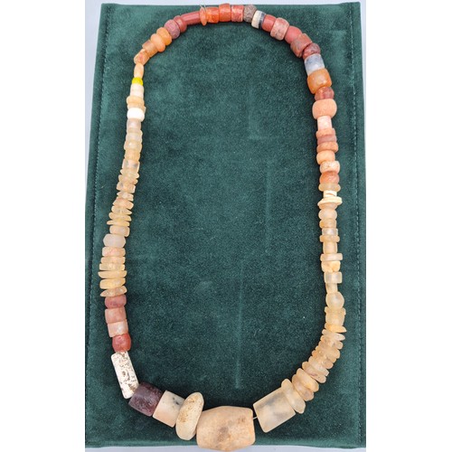 175 - Ancient Roman Venetian Era beaded necklace.