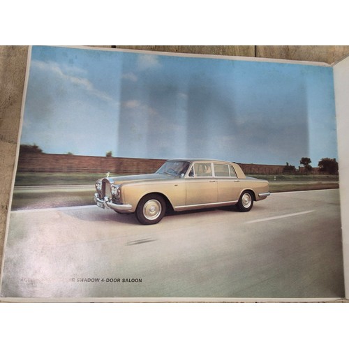 89 - A Collection of vintage Rolls Royce & Bentley brochures from the 1960's