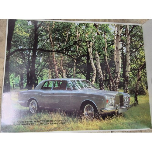 89 - A Collection of vintage Rolls Royce & Bentley brochures from the 1960's