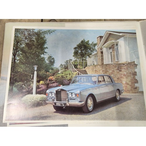 89 - A Collection of vintage Rolls Royce & Bentley brochures from the 1960's