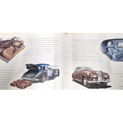 89 - A Collection of vintage Rolls Royce & Bentley brochures from the 1960's