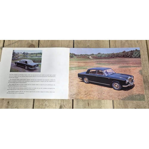 89 - A Collection of vintage Rolls Royce & Bentley brochures from the 1960's