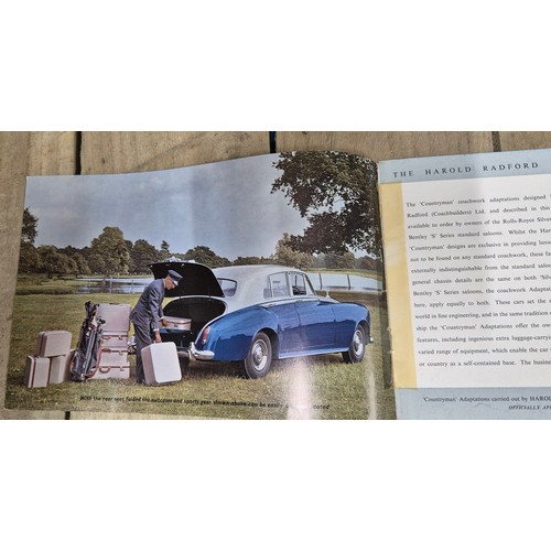 89 - A Collection of vintage Rolls Royce & Bentley brochures from the 1960's