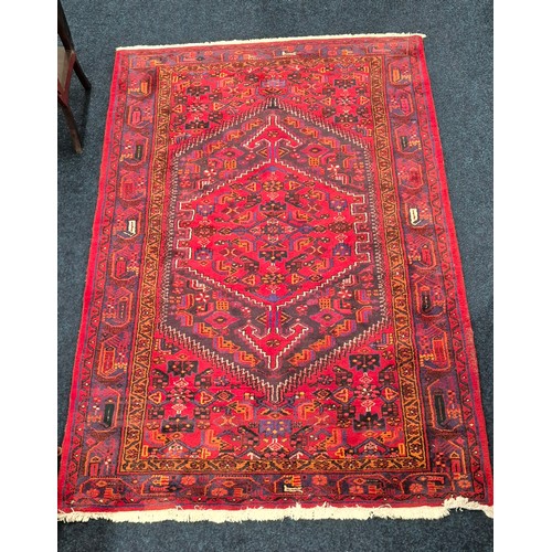 288 - Persian Zanjan style hand knotted rug, Reg Ground [222x140cm]